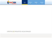 Tablet Screenshot of paquetesdevacaciones.com.mx